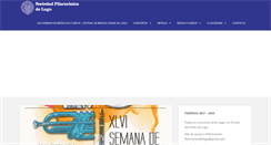 Desktop Screenshot of filarmonicadelugo.com