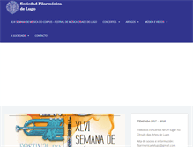 Tablet Screenshot of filarmonicadelugo.com